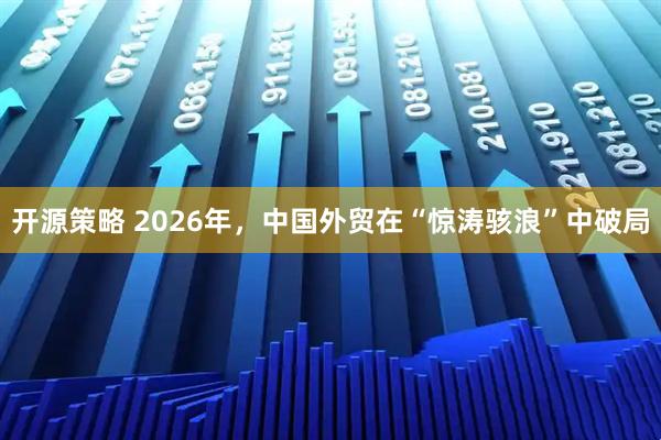 开源策略 2026年，中国外贸在“惊涛骇浪”中破局