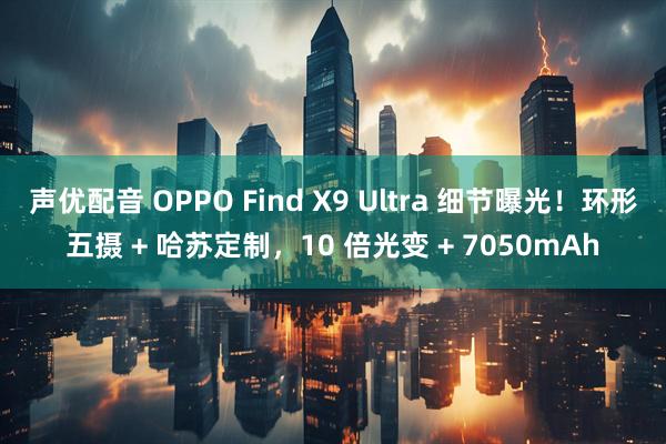声优配音 OPPO Find X9 Ultra 细节曝光！环形五摄 + 哈苏定制，10 倍光变 + 7050mAh