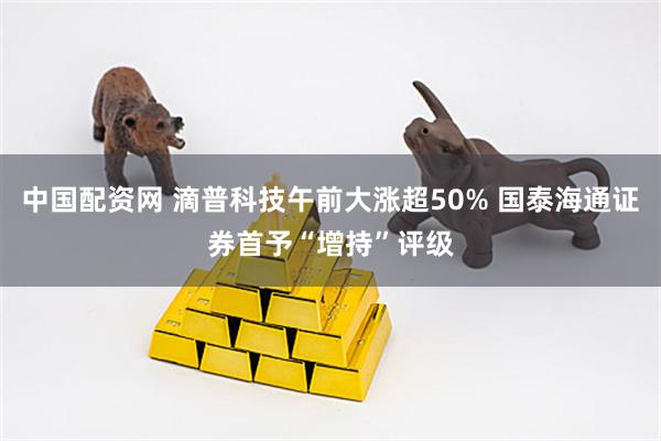 中国配资网 滴普科技午前大涨超50% 国泰海通证券首予“增持”评级