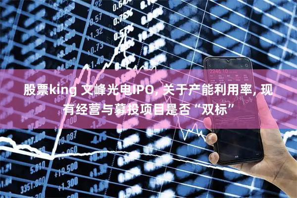 股票king 文峰光电IPO, 关于产能利用率, 现有经营与募投项目是否“双标”