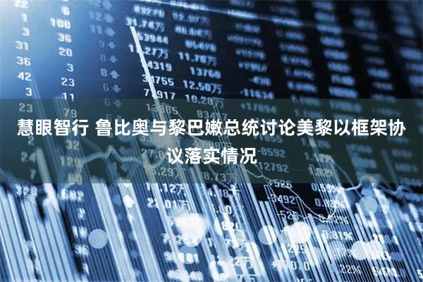 慧眼智行 鲁比奥与黎巴嫩总统讨论美黎以框架协议落实情况